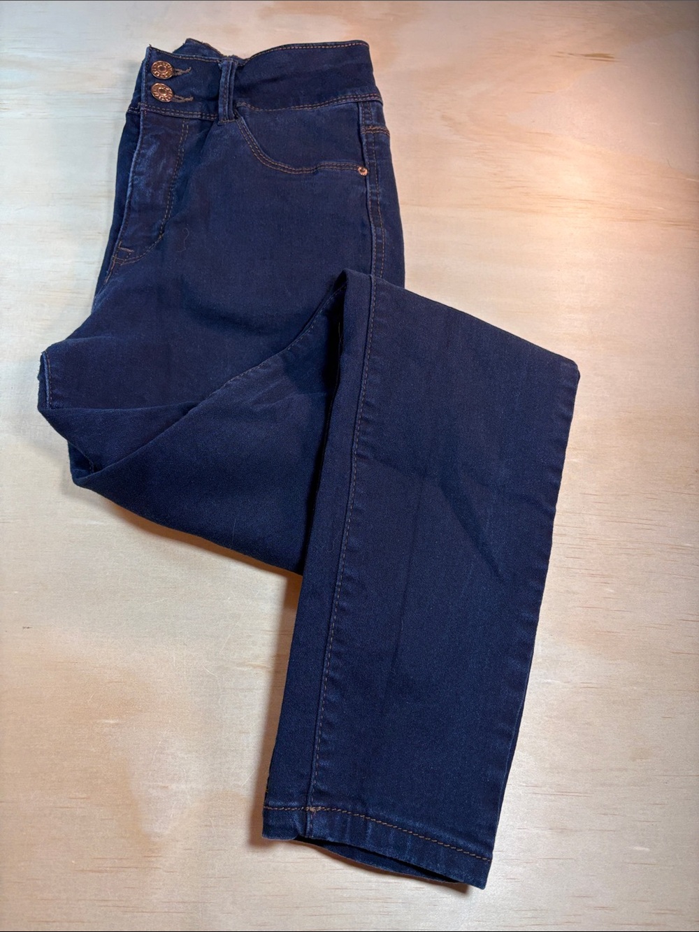 Skinny High Rise Blue Stretch Denim Sz 8
